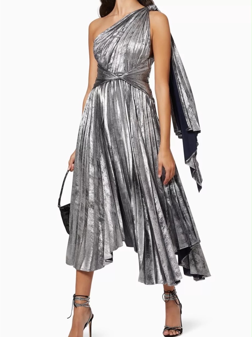 Acler Kalora Midi Dress in Silver